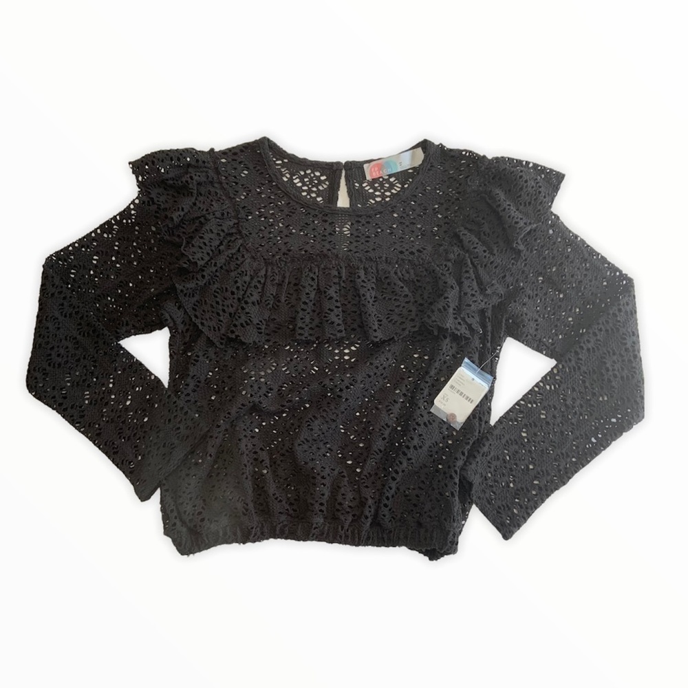 NWT Free People Beach - black coverup top (XS)